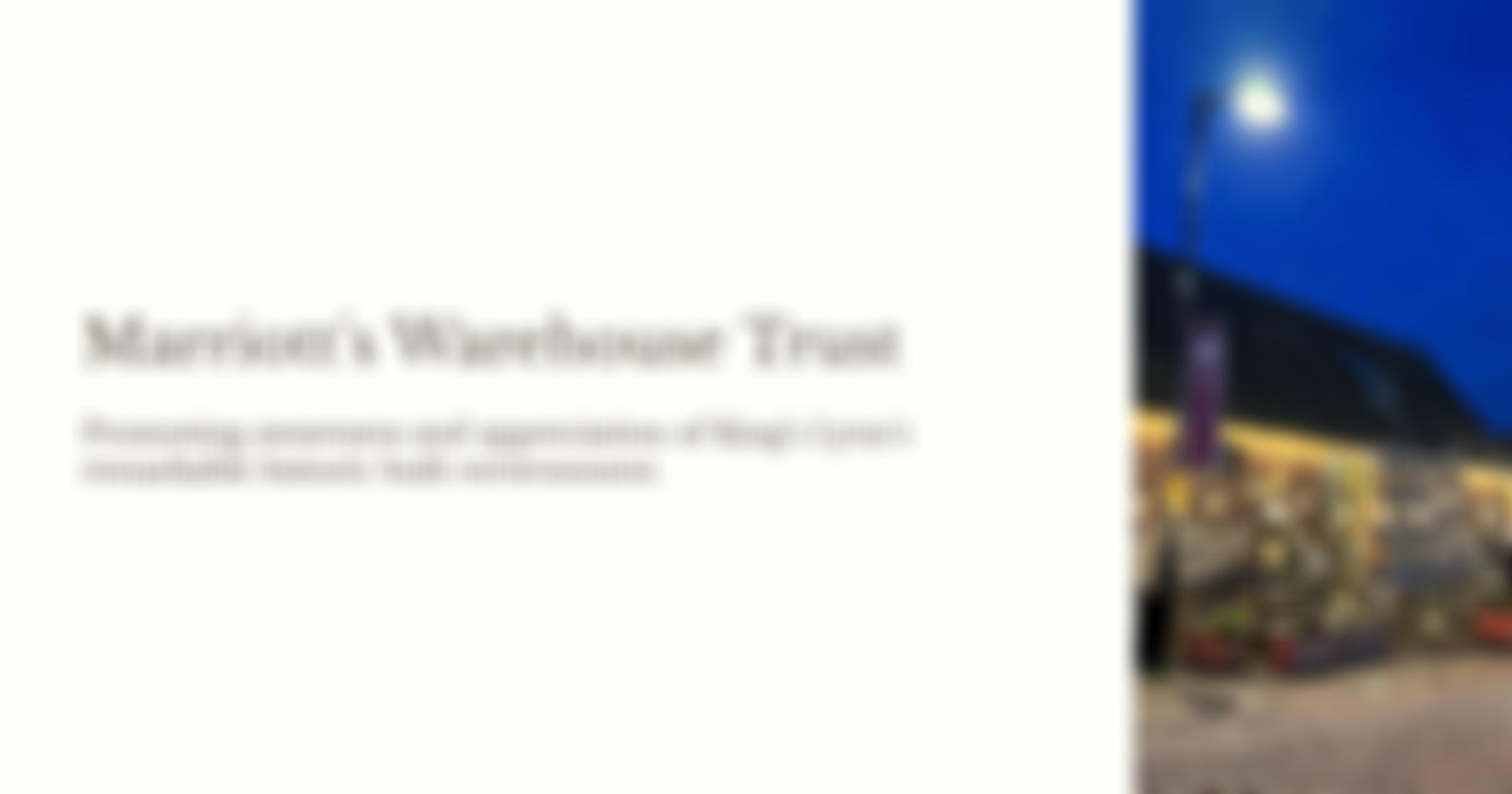 The Marriotts Warehouse Trust | Charici